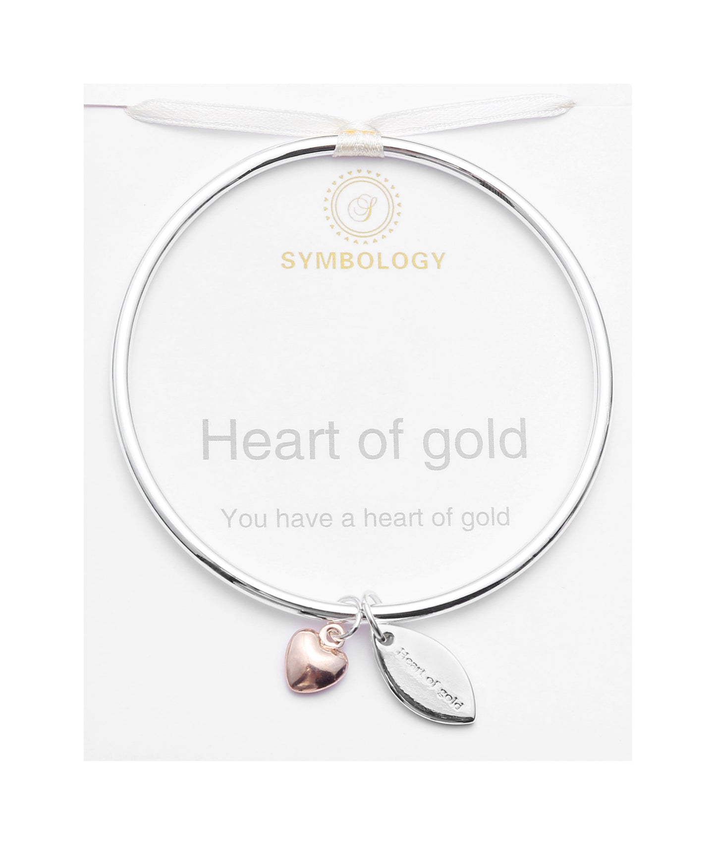 Heart of Gold Bangle Necklace