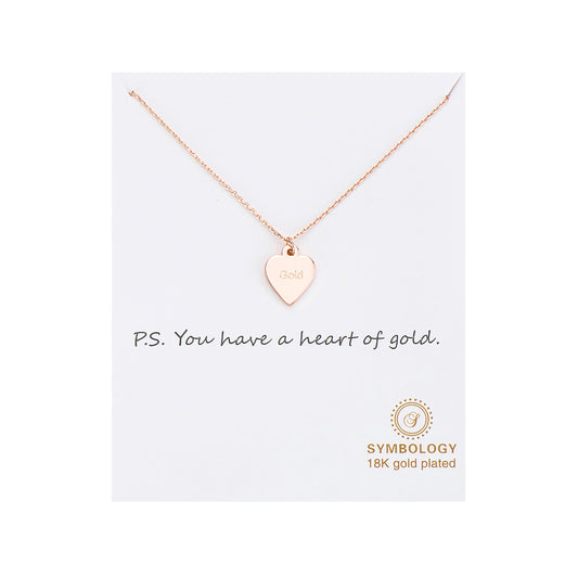 Heart Of Gold Pendant