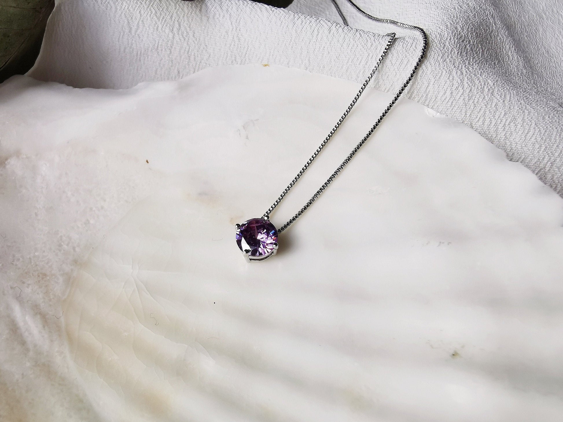 June Birthstone Necklace Handcrafted with Swarovski® Crystals / Round Crystal Pendant / Symbology Valentines Gift for Her / BFF Gift