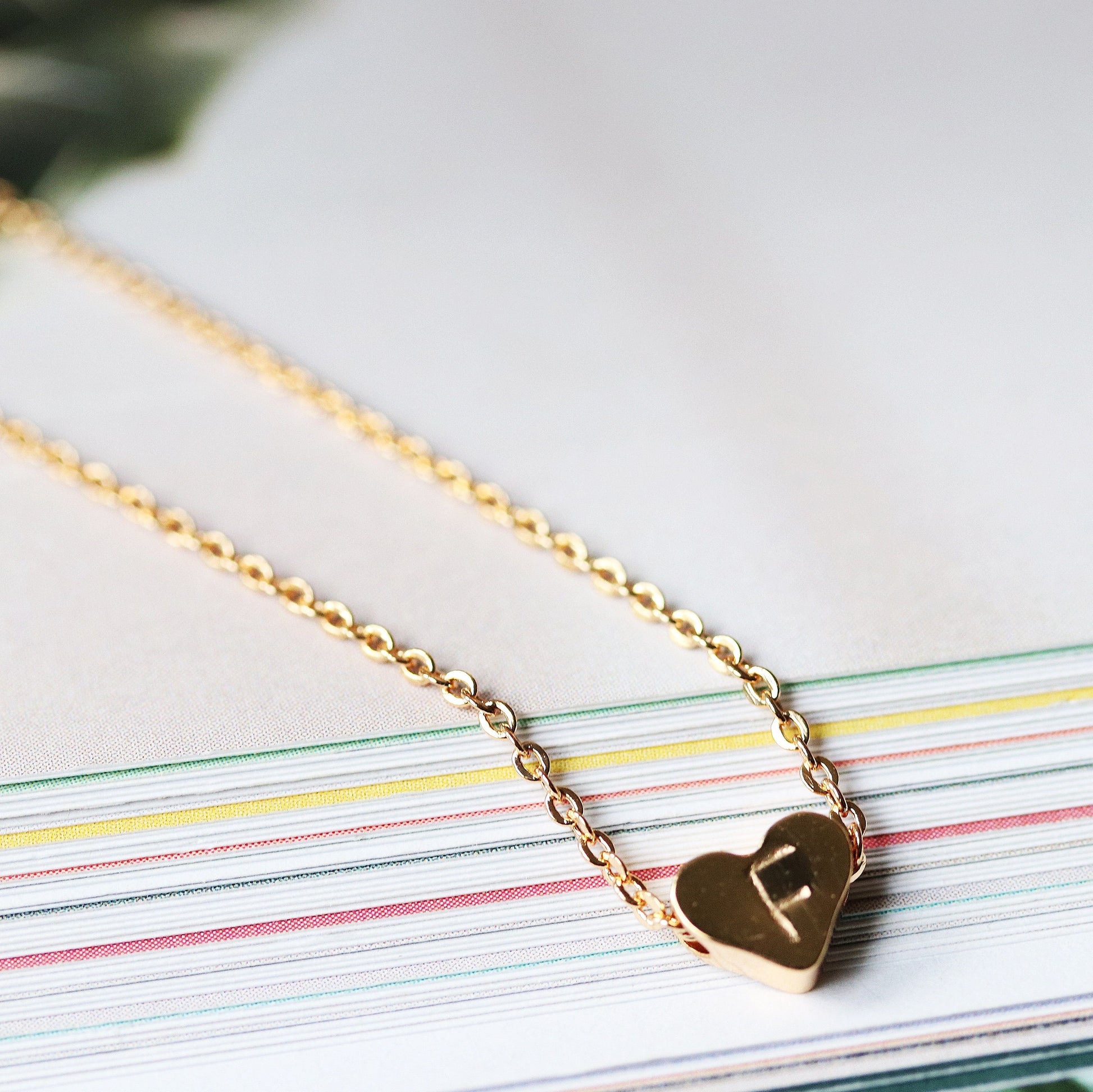 Gold Tiny Love Heart Necklace / Silver Fabulous Friends Necklace / SYMBOLOGY Special Friends Gift / Best Friends Gift / Birthday Gift / BFF