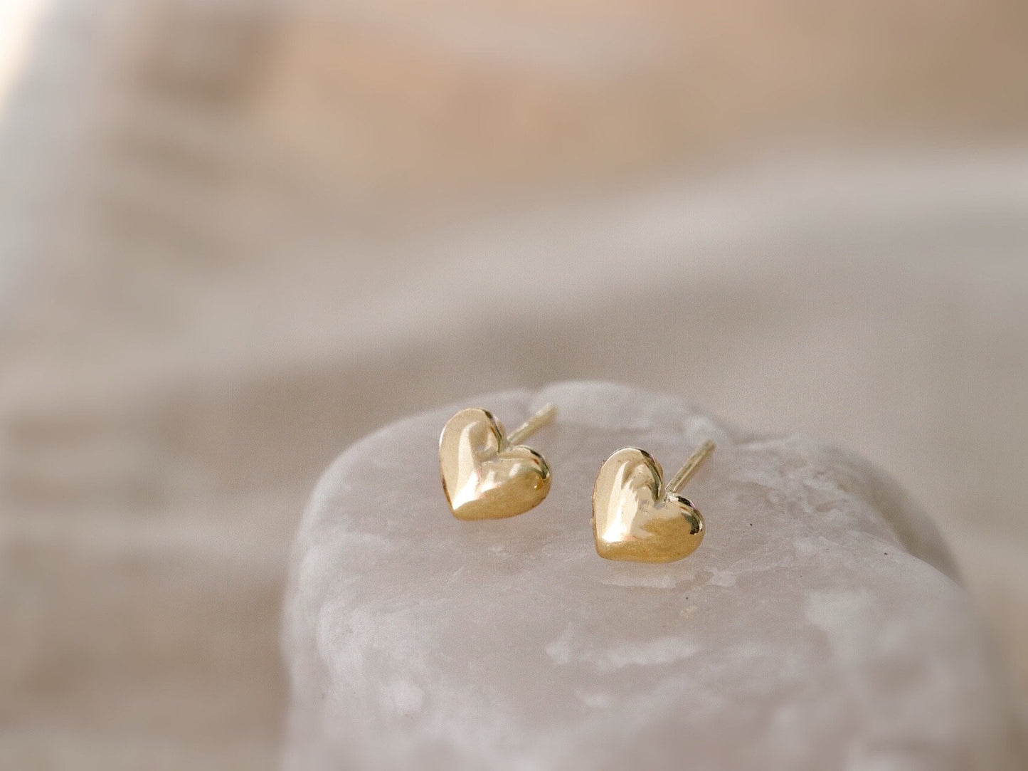 925 Silver Dainty Love Heart Studs, You Are Loved Gold Vermeil Tiny Studs / Silver & Gold Studs For Friend / Gift for her / Gift for Sister